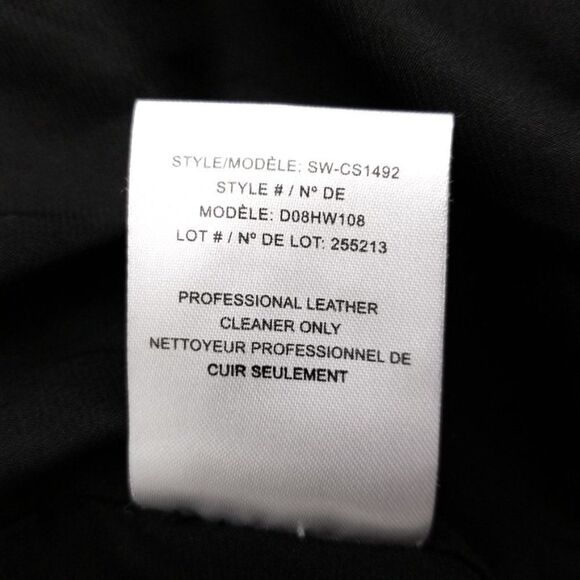 HELMUT LANG Sahara Lamb Leather Crop Moto Biker Jacket Large Black Quiet Luxury - Picture 11 of 12